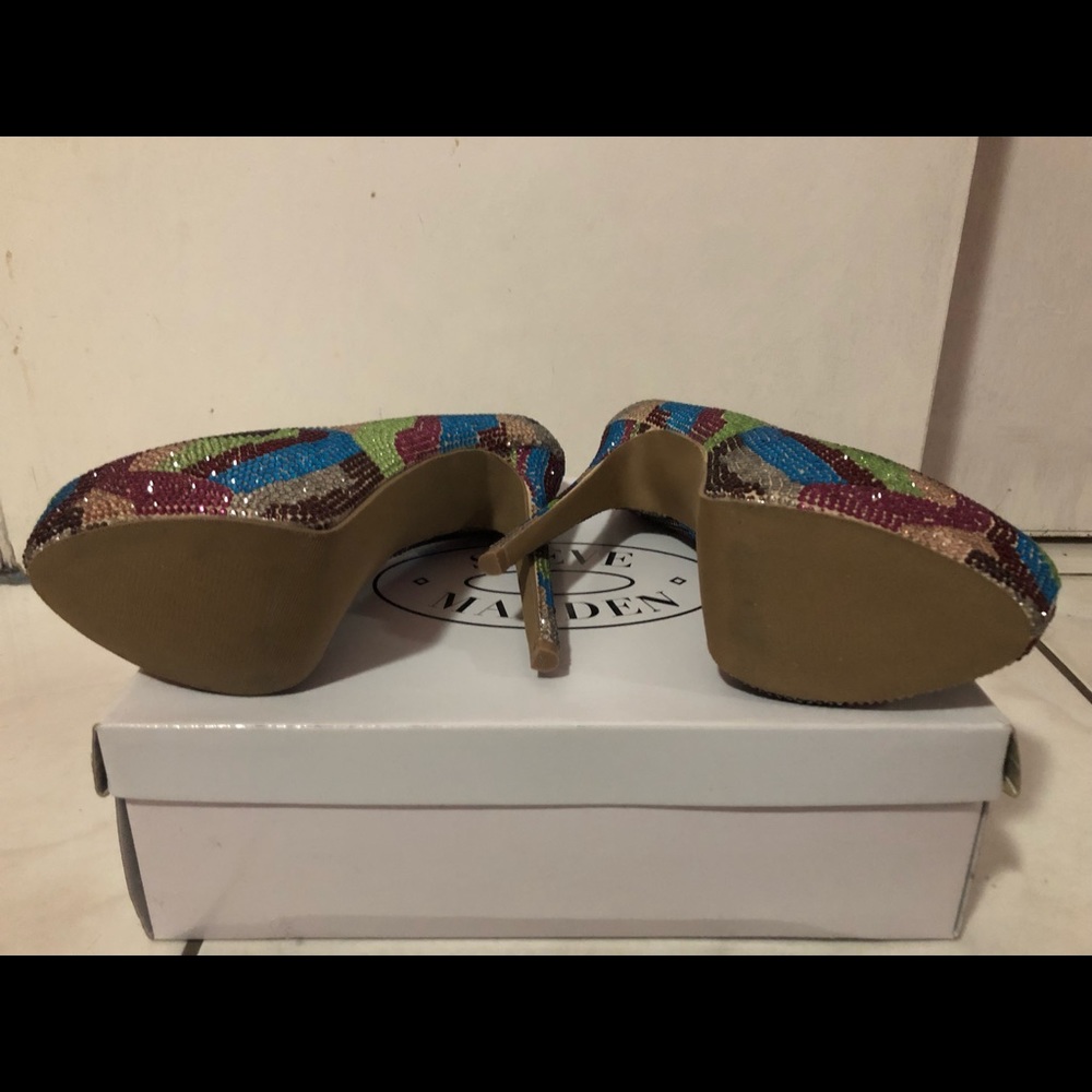 Multi colored platform pumps - Picture 5 of 6